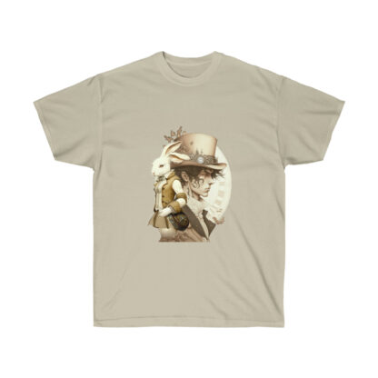 The Mad Hatter & White Rabbit by The Attic Shoppe Trading Co - Sand color tee