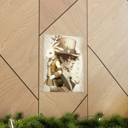 Mad Hatter & White Rabbit Poster by The Attic Shoppe Trading Co - One size