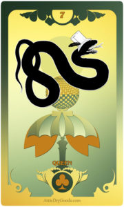 The Butterfly Circus Lenormand Deck - The Snake - by Bethalynne Bajema